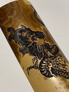 虫喰 竹彫刻 波 茶則 茶合　仙媒　茶道具　煎茶茶道　中国茶 竹工芸 波　水文 006茶則 煎茶茶道具 茶合 仙媒 中国茶 日本茶 竹細工彫刻 波